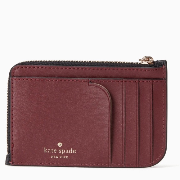 Authentic Kate Spade leather L-Zip card/Keychain🌸 - Picture 2 of 7